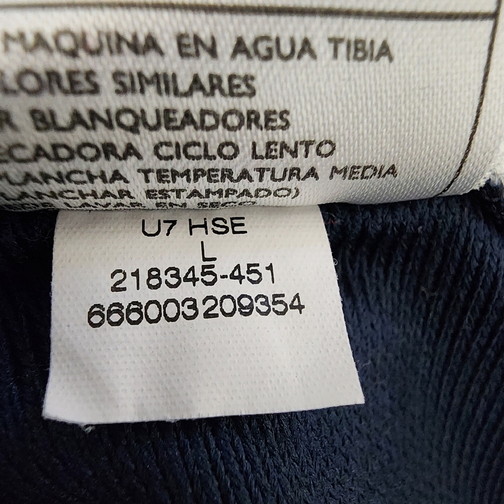 Nike Sleeveless Training Shirt Navy White Athletic Muscle Tank Size Large - Picture 13 of 13